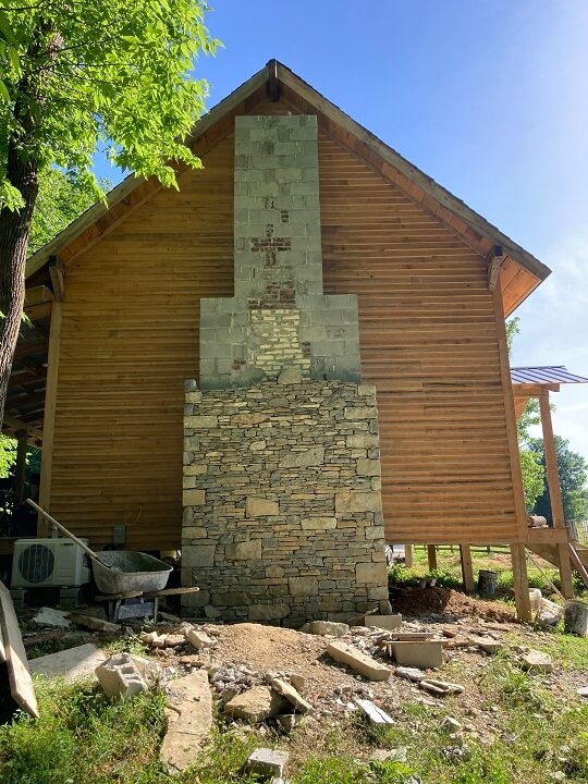 Masonry Stone Fireplace Yellow Springs