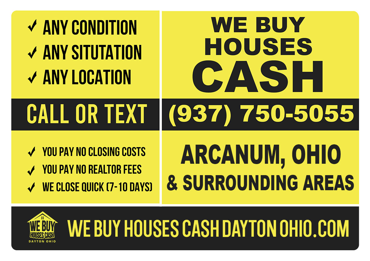 Sell My House Fast Arcanum Ohio