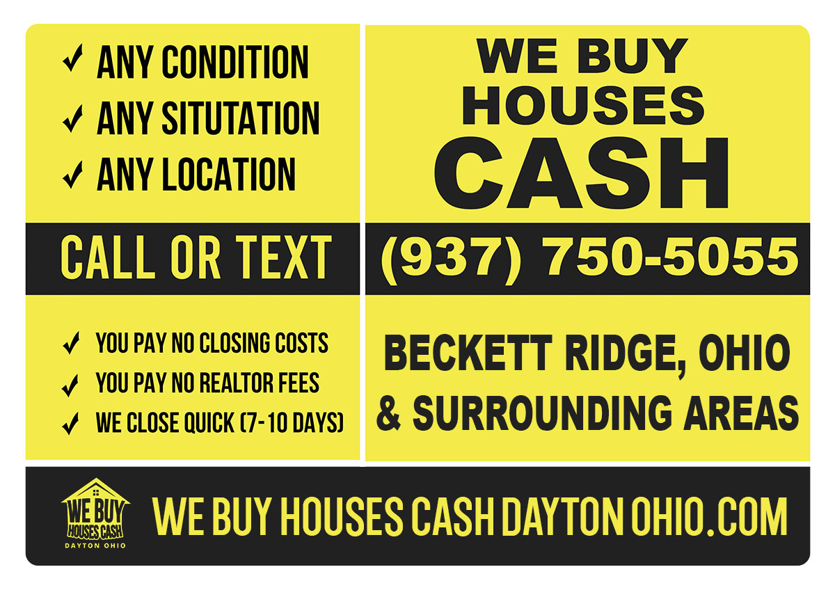 Sell My House Fast Beckett Ridge Ohio