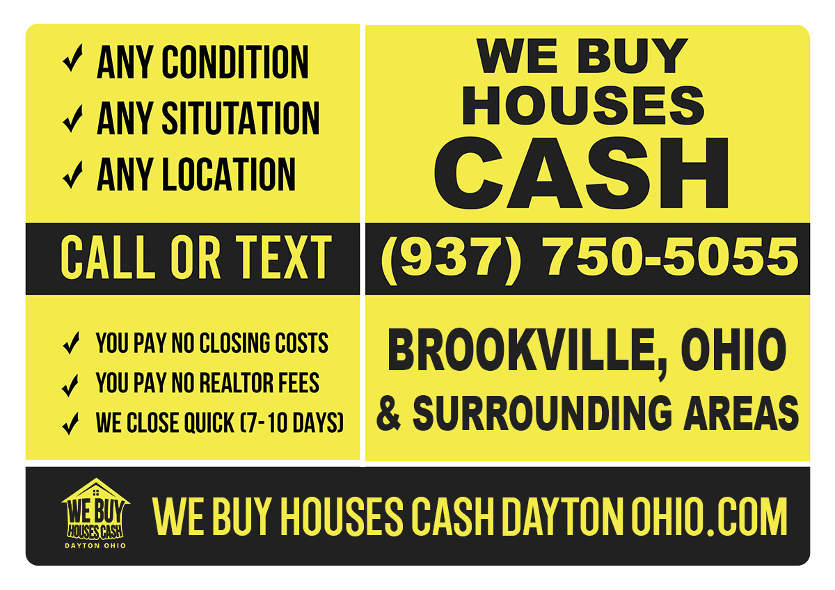 Sell My House Fast Brookville Ohio