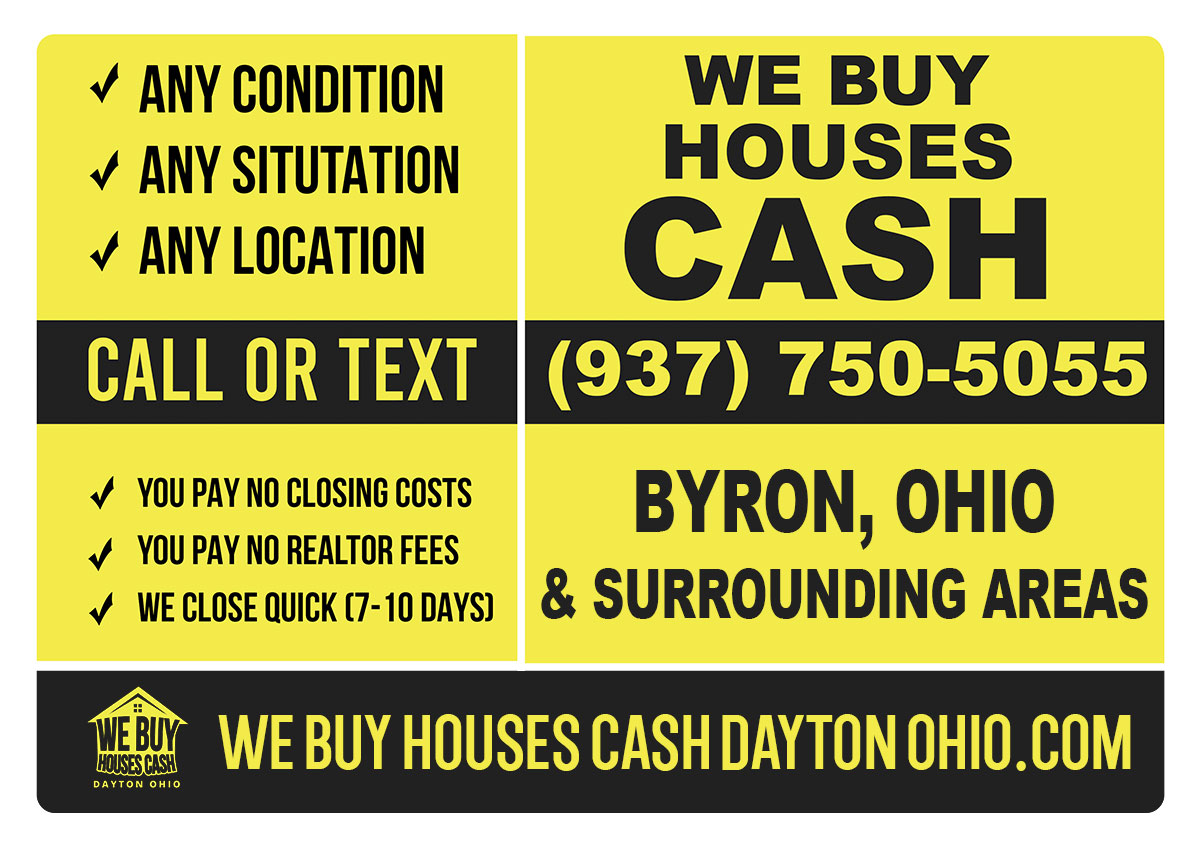 Sell My House Fast Byron Ohio