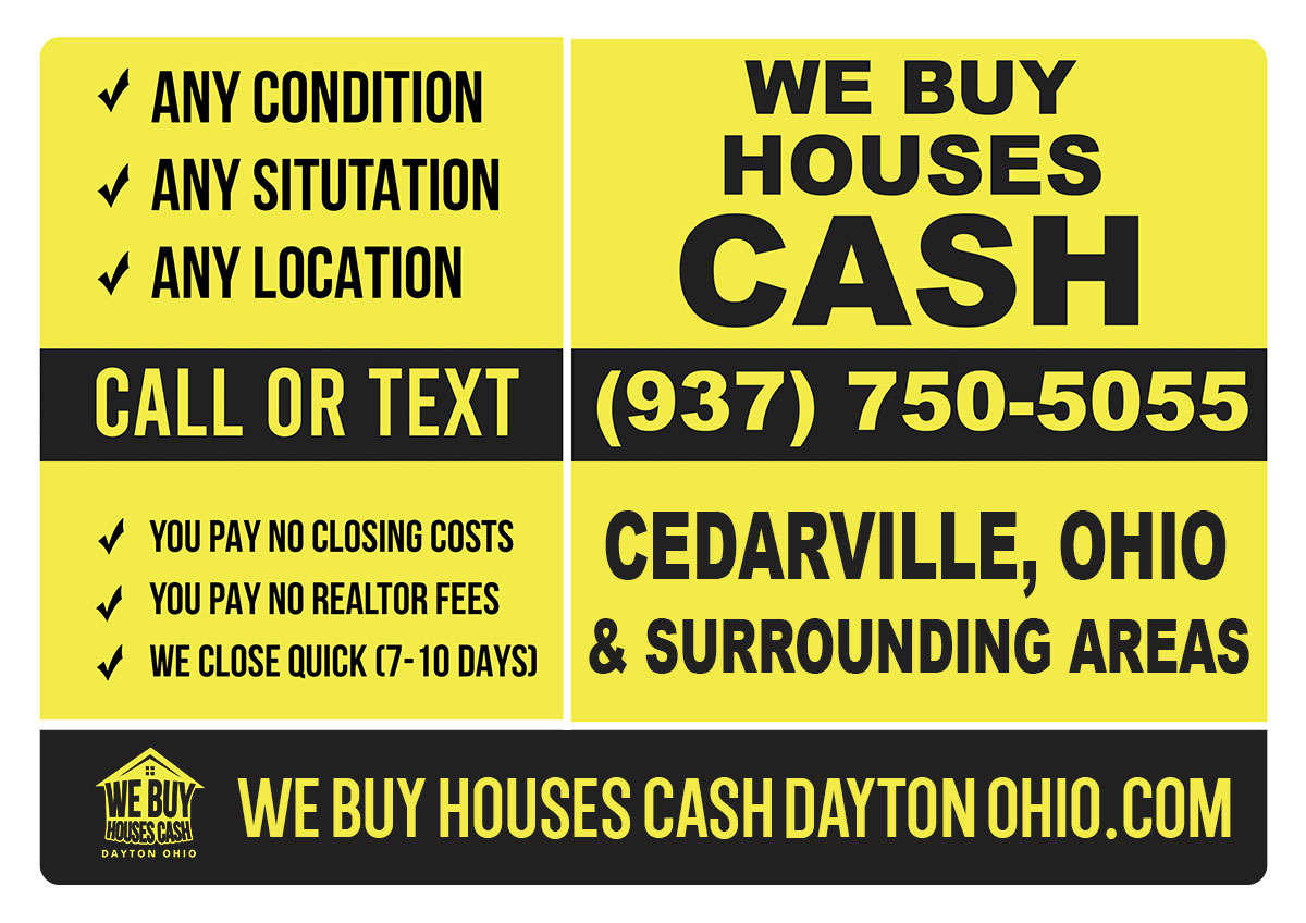 Sell My House Fast Cedarville Ohio