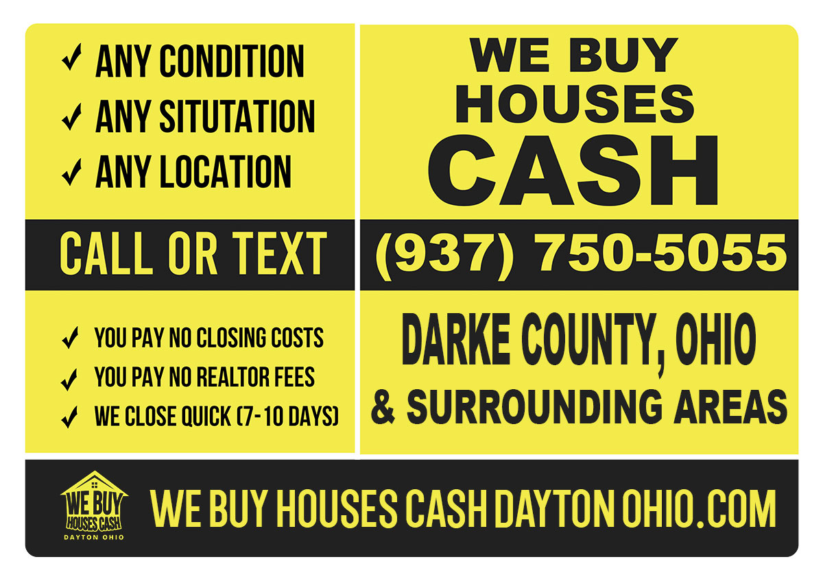 Sell My House Fast Darke County Ohio