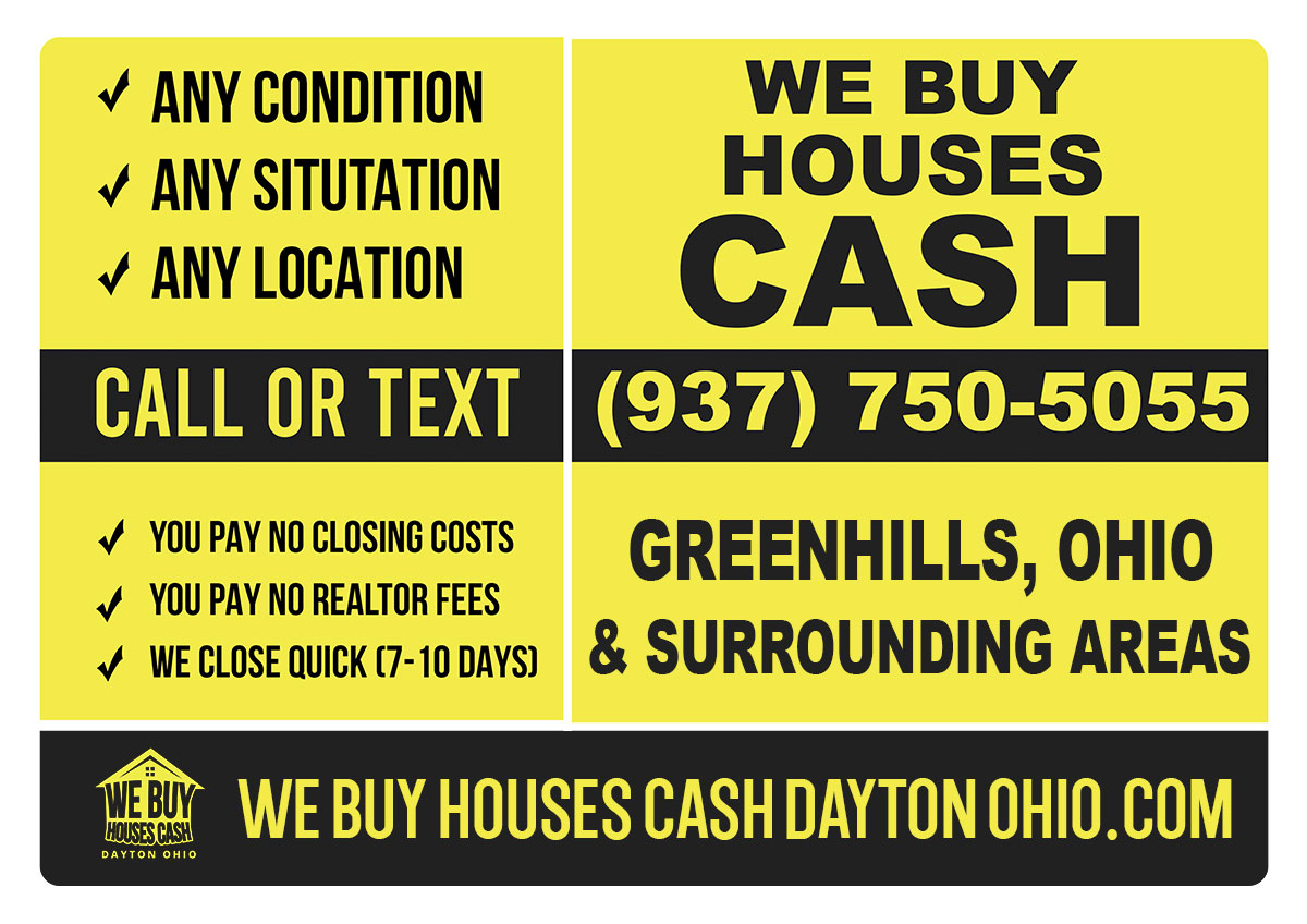 Sell My House Fast Greenhills Ohio