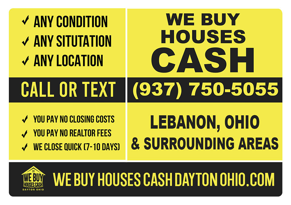 Sell My House Fast Lebanon Ohio