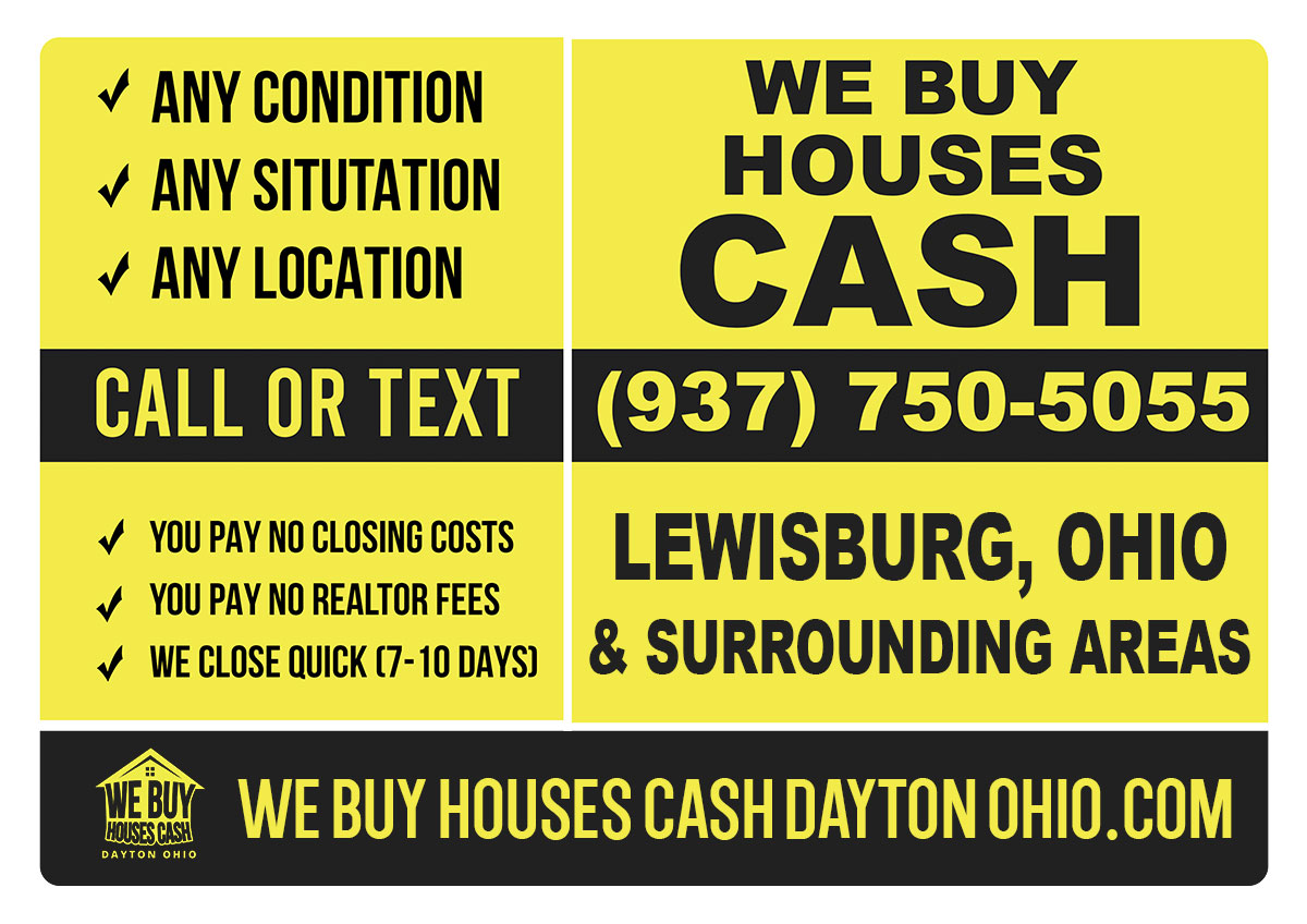 Sell My House Fast Lewisburg Ohio