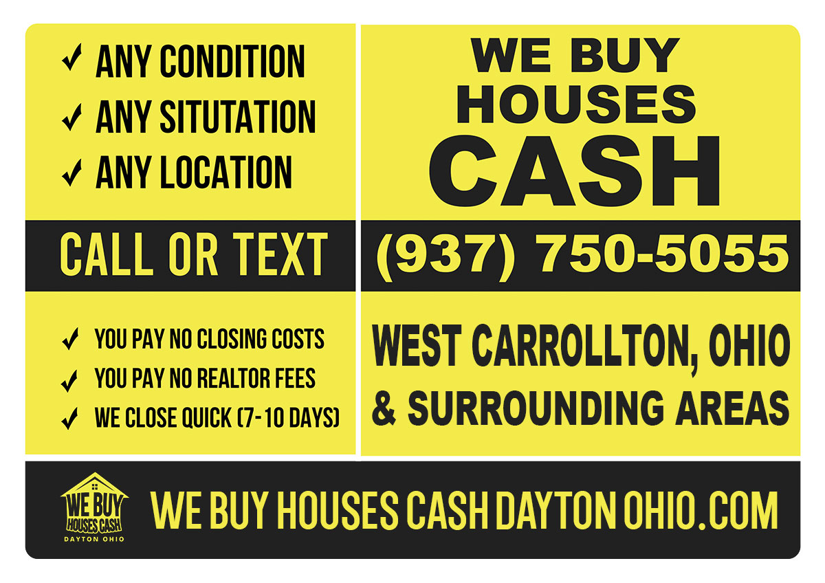 Sell My House Fast West Carrollton Ohio