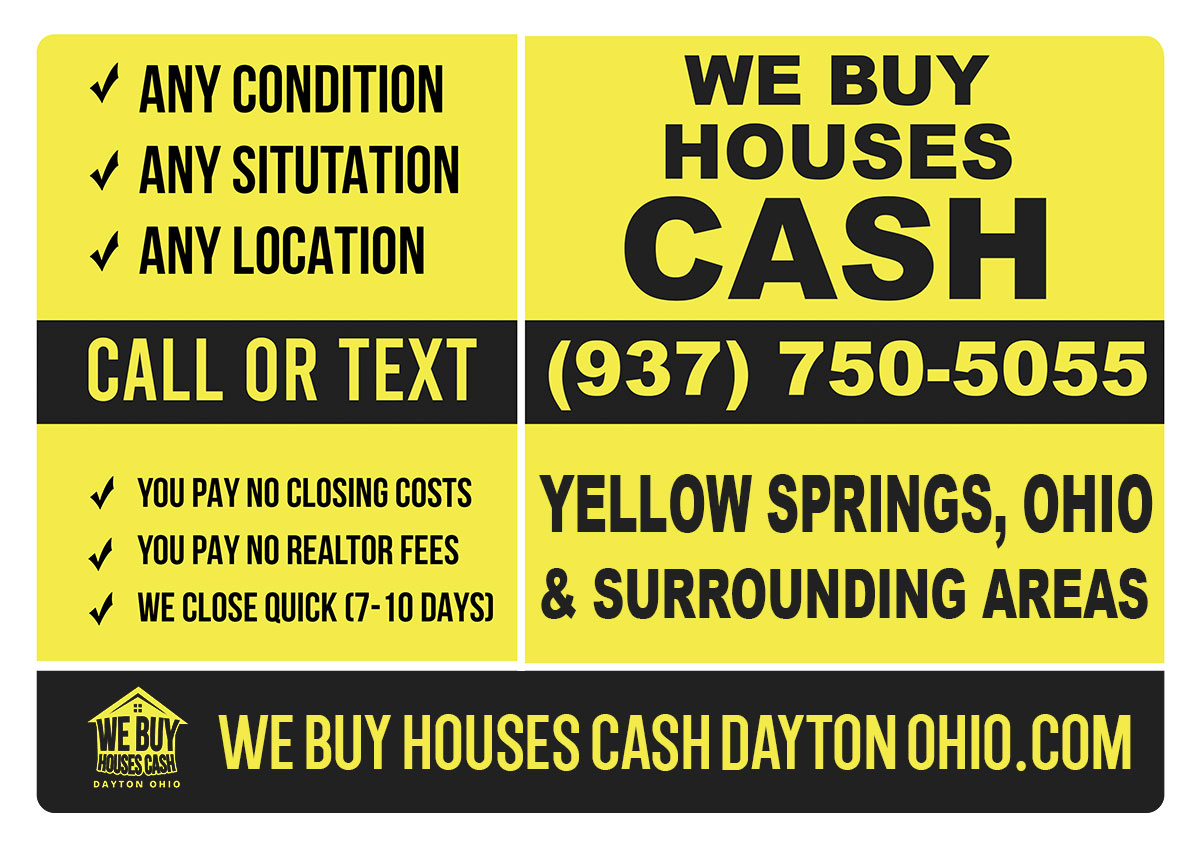 Sell My House Fast Yellow Springs Ohio